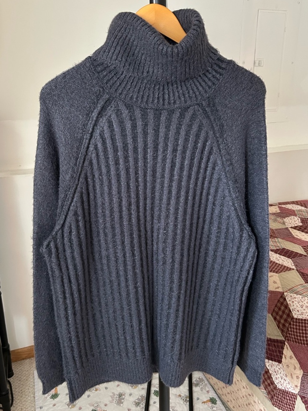 Free People Big City Ribbed Knit Turtleneck Sweater Small